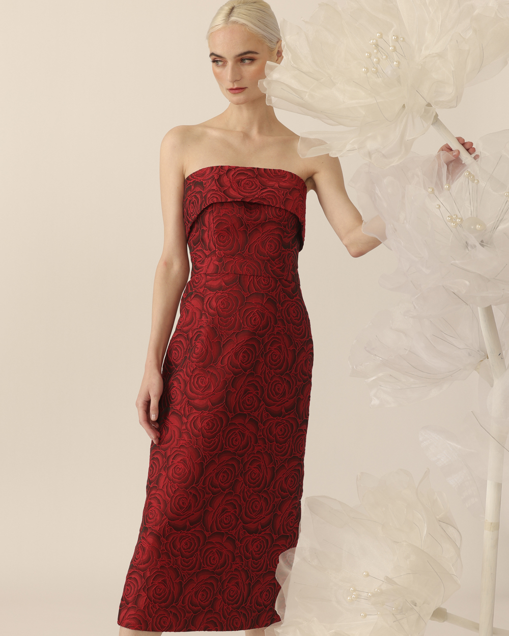 070A2010 Joelle Skirt in Wine - Image 1