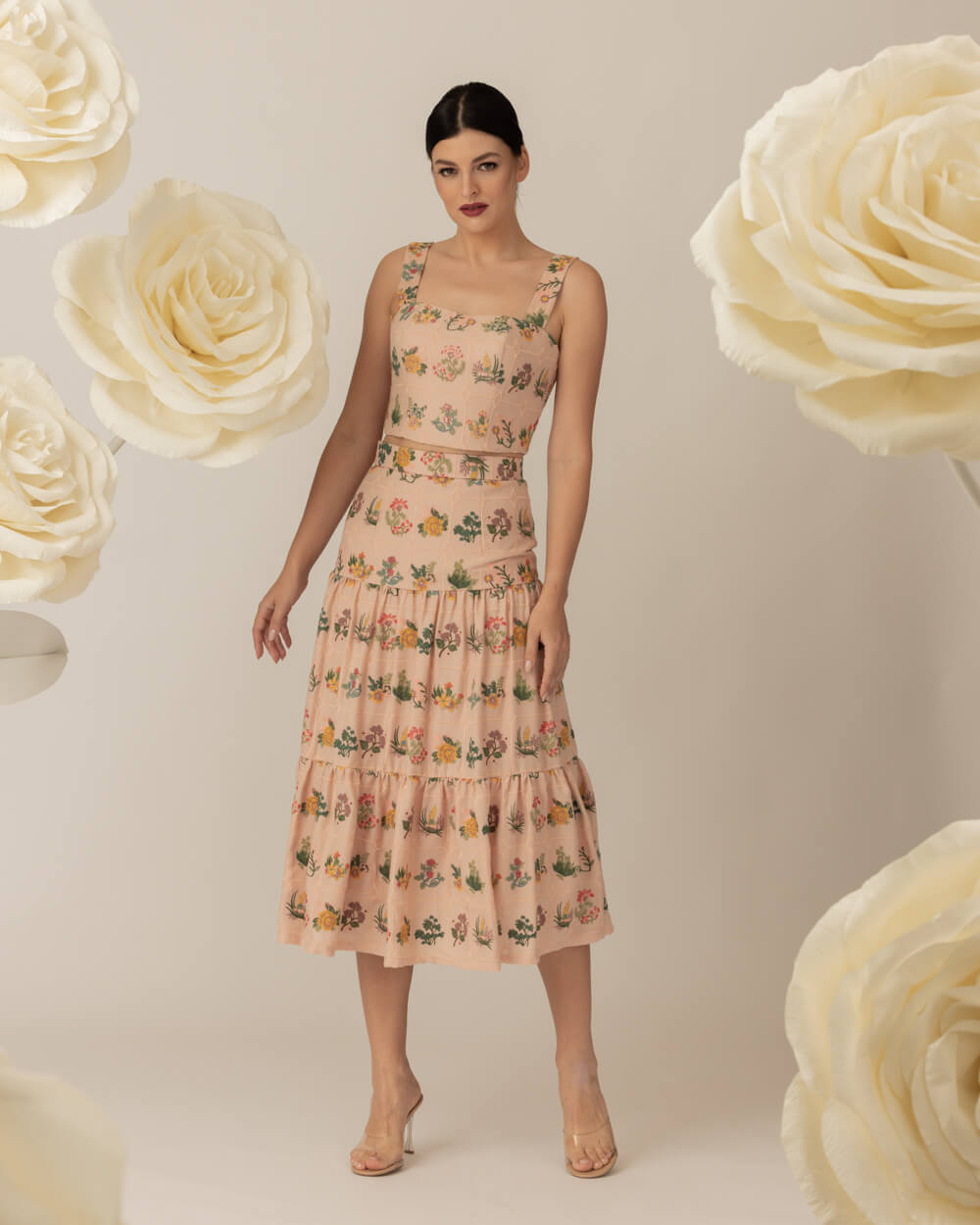070A6030 Francoise Skirt in Blush - Image 1