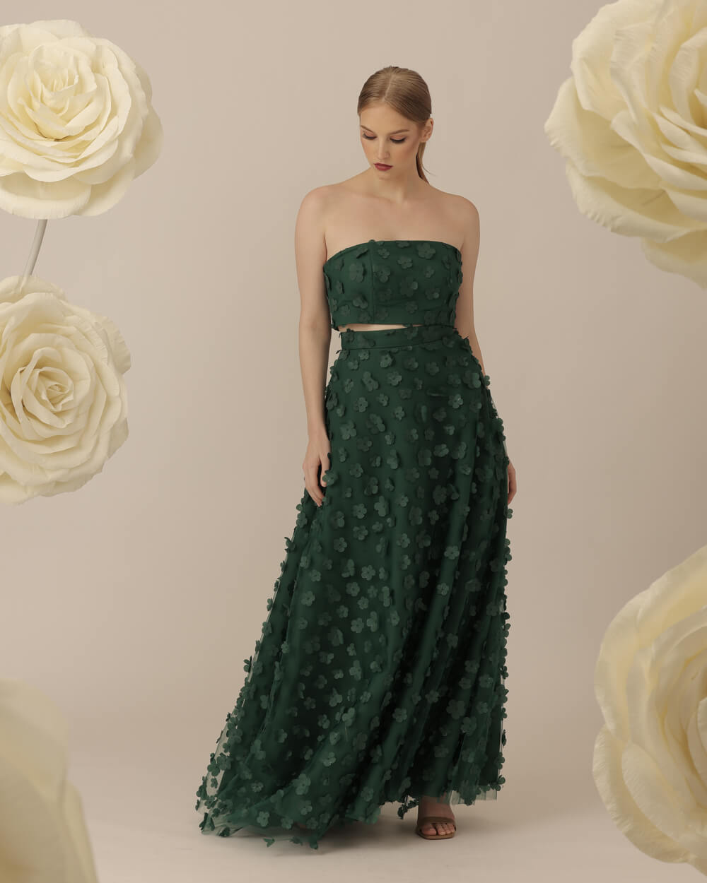070A6372 Cezanne Skirt in Moss Green - Image 1