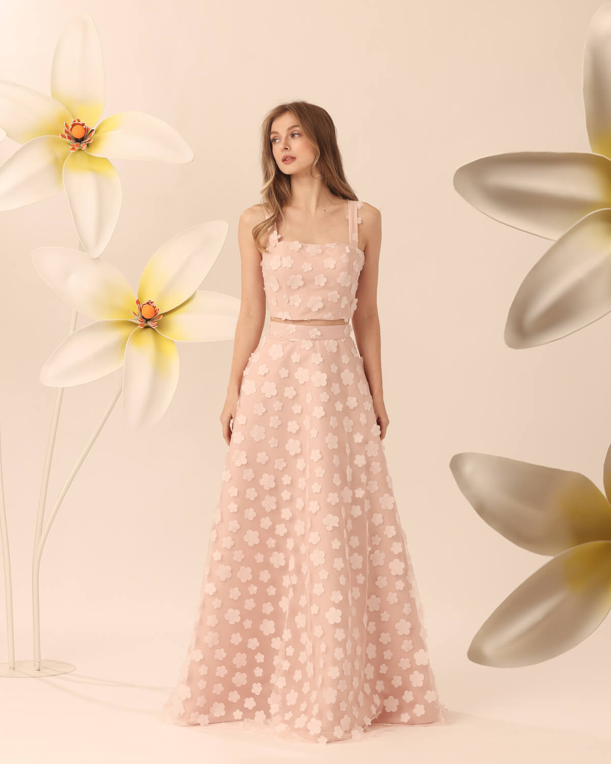 Bianca Skirt in Blush