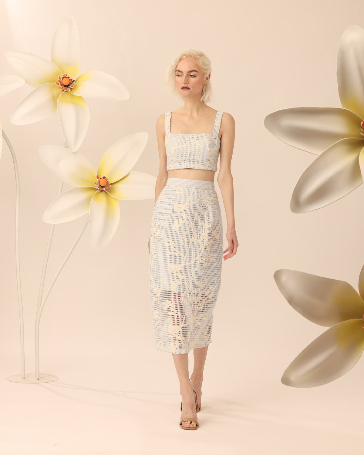 Chantal Skirt in Sky