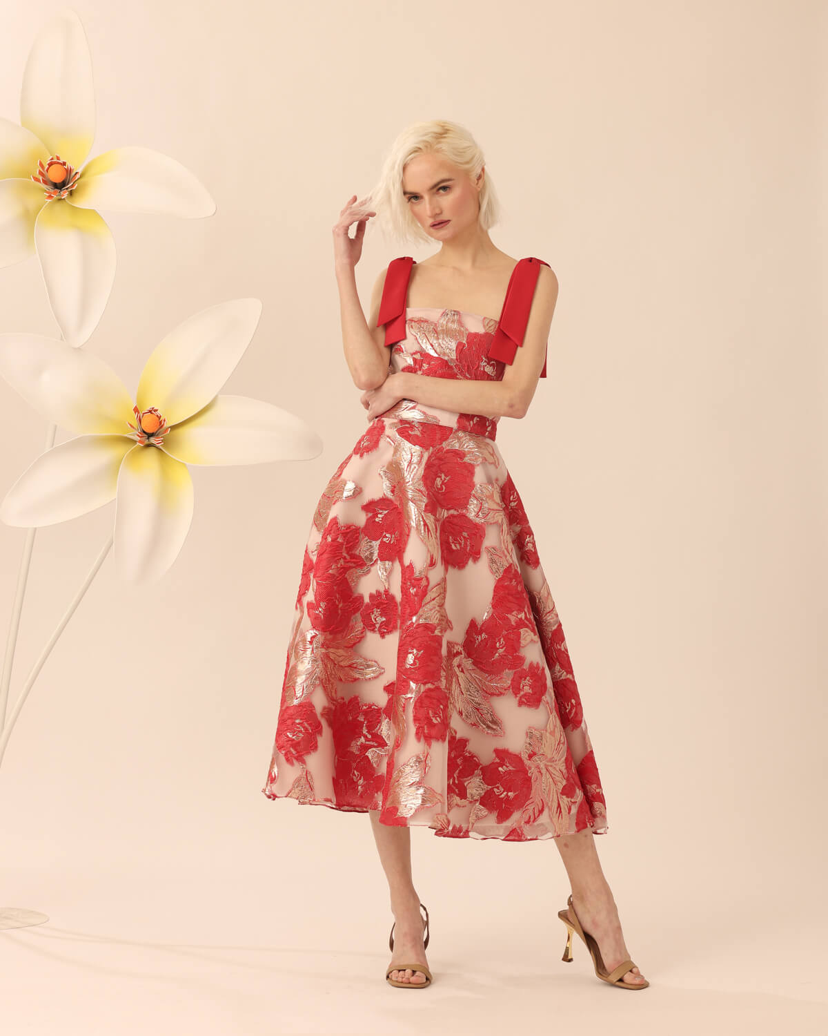 3V8A4879 Beatrice Skirt in Red - Image 1