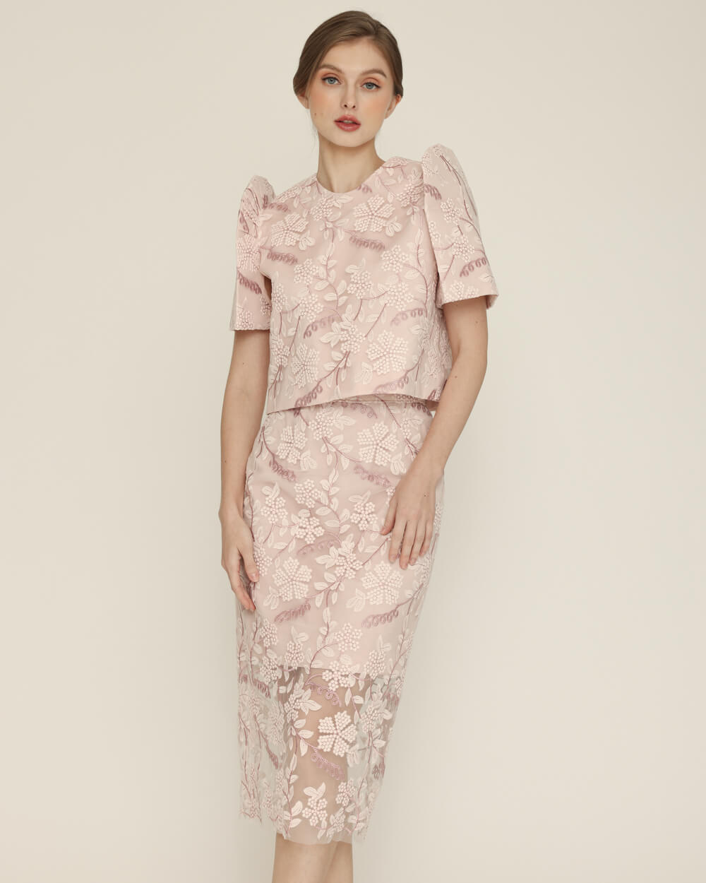 Eloise Filipiniana Top in Blush